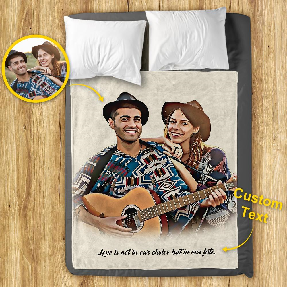 Art Prnted Sherpa Fleece Blanket, Prnted Blanket, Fluffy And Warm