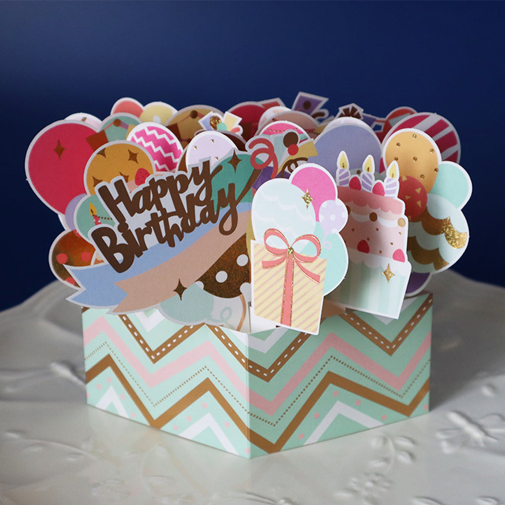 Creative 3D Pop Up Greeting Card Birthday Surprise Box Card - MadeMine ...