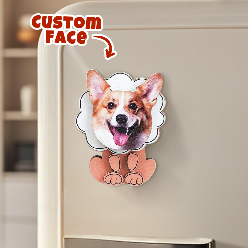 Personalized Pet Portrait Fridge Magnets Dog Refrigerator Magnet Home ...