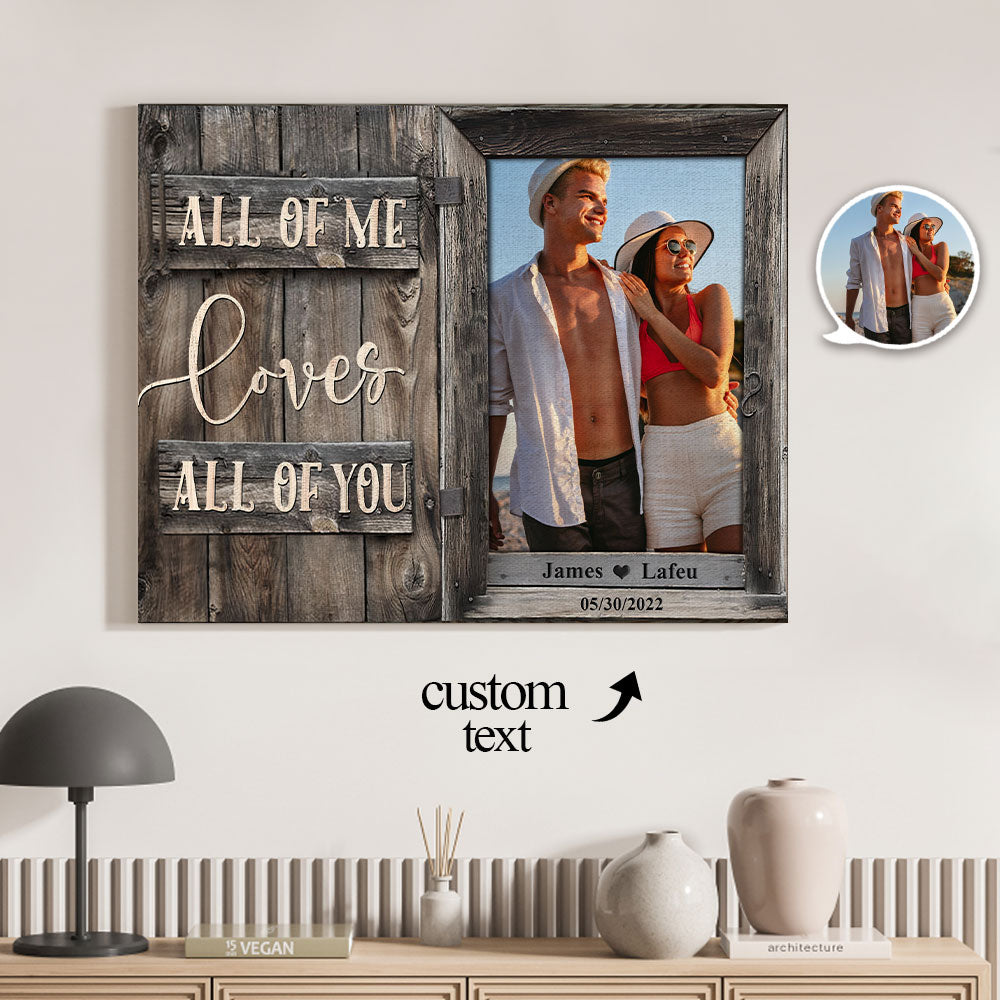Birthday Gifts For Her Custom Photo Printed Canvas Wall Decor All Of Me CYH5200 